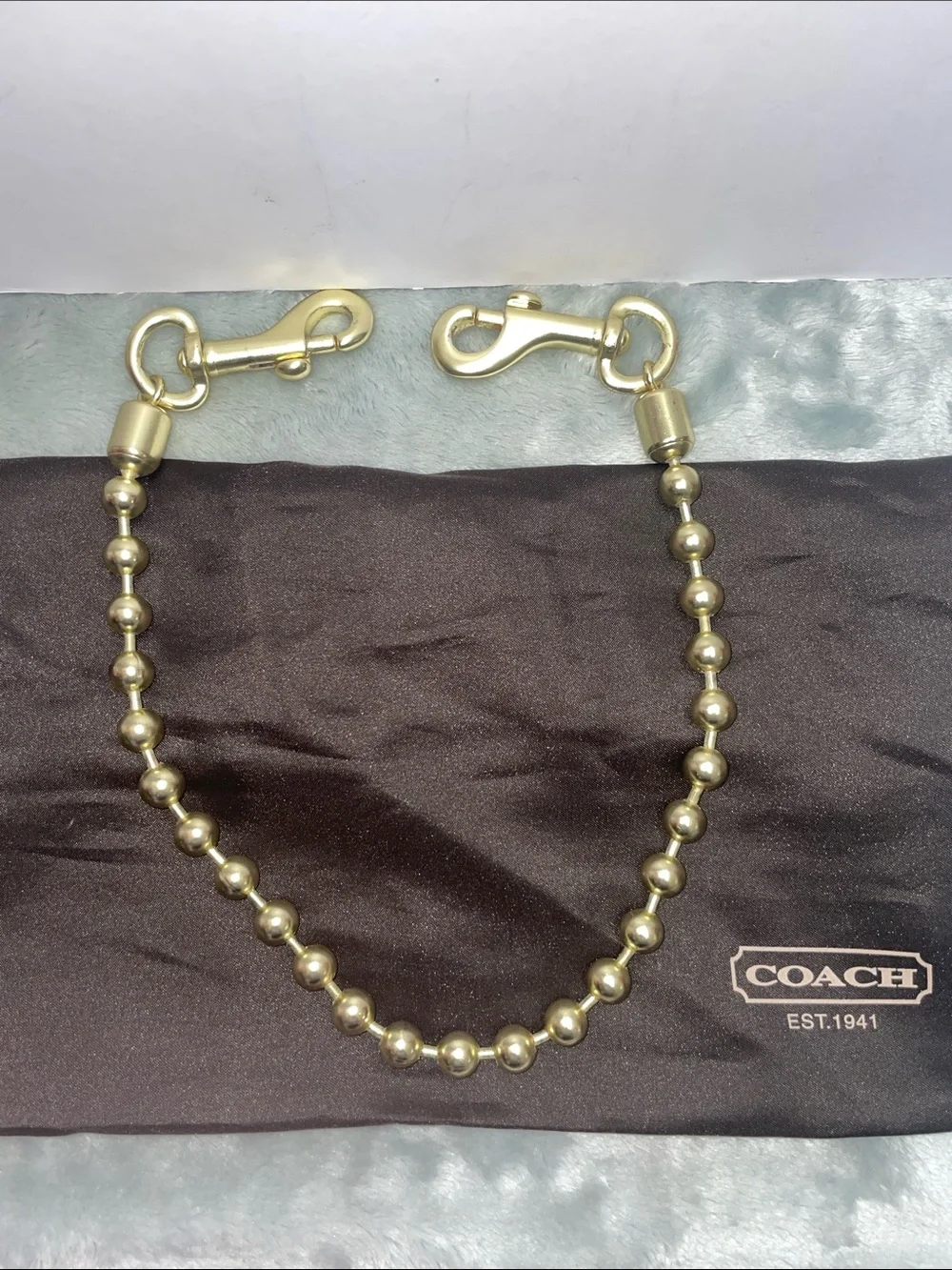 Coach ‘Amanda’ Satin Foldover Clutch